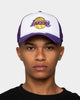 New Era Los Angeles Lakers 'White OTC' Foam Front 9FORTY A-Frame Trucker Snapback Team/2-Tone