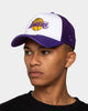 New Era Los Angeles Lakers 'White OTC' Foam Front 9FORTY A-Frame Trucker Snapback Team/2-Tone