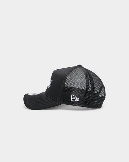 New Era Los Angeles Lakers 'Monochrome' Foam Front 9FORTY A-Frame Trucker Snapback Black/Black/White