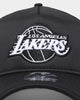 New Era Los Angeles Lakers 'Monochrome' Foam Front 9FORTY A-Frame Trucker Snapback Black/Black/White