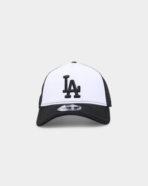 New Era Los Angeles Dodgers 'Monochrome' Foam Front 9FORTY A-Frame Trucker Snapback White/Black