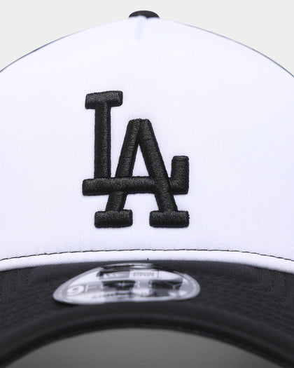 New Era Los Angeles Dodgers 'Monochrome' Foam Front 9FORTY A-Frame Trucker Snapback White/Black
