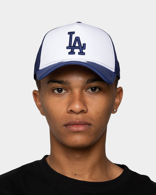 New Era Los Angeles Dodgers 'White OTC' Foam Front 9FORTY A-Frame Trucker Snapback Team/2-Tone