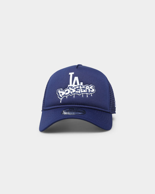 New Era Los Angeles Dodgers 'Graffiti Design' Foam Front 9FORTY A-Frame Trucker Snapback Original Team Colour