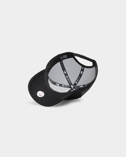 New Era Los Angeles Dodgers 'Monochrome' Foam Front 9FORTY A-Frame Trucker Snapback Black/Black/White