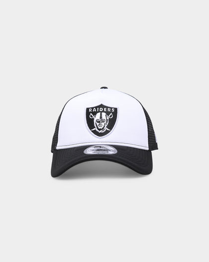 New Era Las Vegas Raiders 'Monochrome' Foam Front 9FORTY A-Frame Trucker Snapback White/Black
