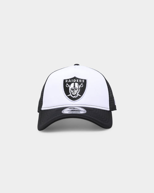 New Era Las Vegas Raiders 'Monochrome' Foam Front 9FORTY A-Frame Trucker Snapback White/Black