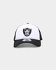 New Era Las Vegas Raiders 'Monochrome' Foam Front 9FORTY A-Frame Trucker Snapback White/Black
