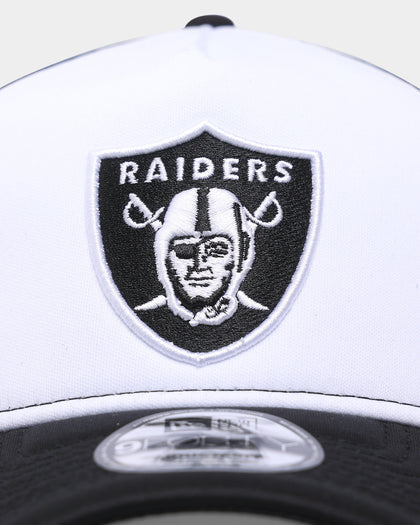 New Era Las Vegas Raiders 'Monochrome' Foam Front 9FORTY A-Frame Trucker Snapback White/Black