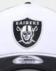 New Era Las Vegas Raiders 'Monochrome' Foam Front 9FORTY A-Frame Trucker Snapback White/Black
