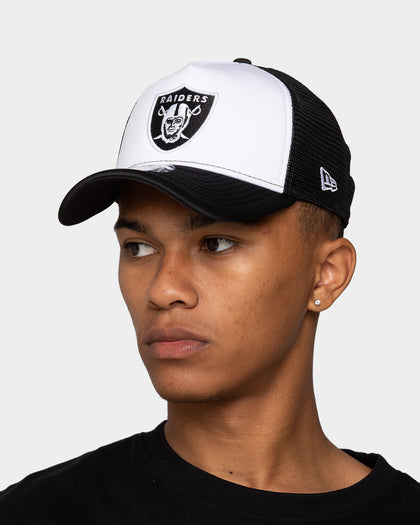 New Era Las Vegas Raiders 'Monochrome' Foam Front 9FORTY A-Frame Trucker Snapback White/Black