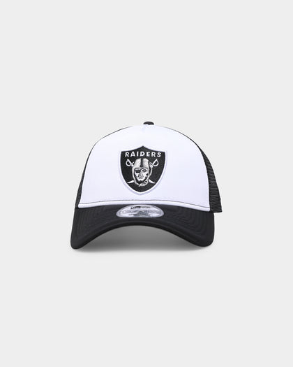 New Era Las Vegas Raiders 'White OTC' Foam Front 9FORTY A-Frame Trucker Snapback Team/2-Tone