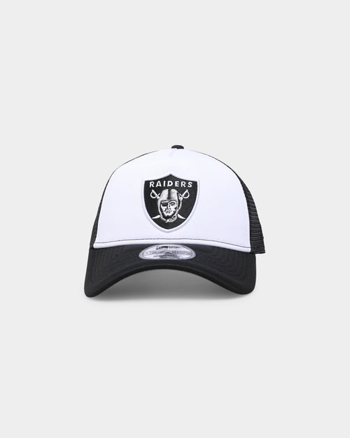 New Era Las Vegas Raiders 'White OTC' Foam Front 9FORTY A-Frame Trucker Snapback Team/2-Tone