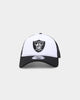 New Era Las Vegas Raiders 'White OTC' Foam Front 9FORTY A-Frame Trucker Snapback Team/2-Tone
