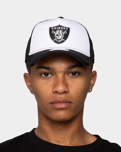 New Era Las Vegas Raiders 'White OTC' Foam Front 9FORTY A-Frame Trucker Snapback Team/2-Tone