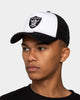 New Era Las Vegas Raiders 'White OTC' Foam Front 9FORTY A-Frame Trucker Snapback Team/2-Tone