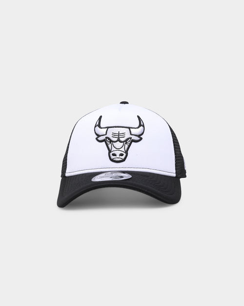New Era Chicago Bulls 'Monochrome' Foam Front 9FORTY A-Frame Trucker Snapback White/Black