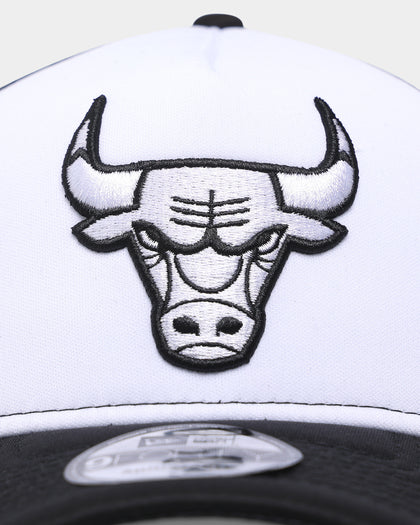 New Era Chicago Bulls 'Monochrome' Foam Front 9FORTY A-Frame Trucker Snapback White/Black