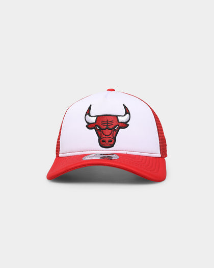 New Era Chicago Bulls 'White OTC' Foam Front 9FORTY A-Frame Trucker Snapback Team/2-Tone