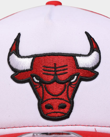 New Era Chicago Bulls 'White OTC' Foam Front 9FORTY A-Frame Trucker Snapback Team/2-Tone