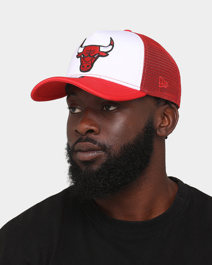 New Era Chicago Bulls 'White OTC' Foam Front 9FORTY A-Frame Trucker Snapback Team/2-Tone