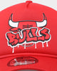 New Era Chicago Bulls 'Graffiti Design' Foam Front 9FORTY A-Frame Trucker Snapback Original Team Colour