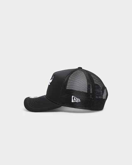 New Era Chicago Bulls 'Monochrome' Foam Front 9FORTY A-Frame Trucker Snapback Black/Black/White