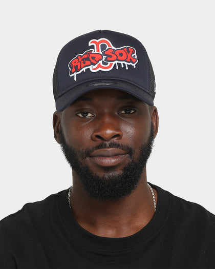 New Era Boston Red Sox 'Graffiti Design' Foam Front 9FORTY A-Frame Trucker Snapback Original Team Colour