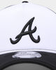 New Era Atlanta Braves 'Monochrome' Foam Front 9FORTY A-Frame Trucker Snapback White/Black