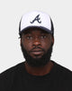 New Era Atlanta Braves 'White OTC' Foam Front 9FORTY A-Frame Trucker Snapback Team/2-Tone