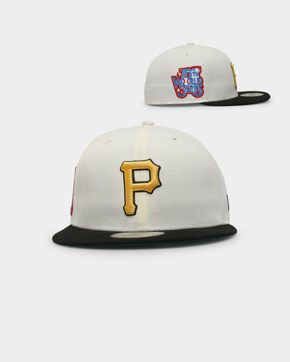 New Era Pittsburgh Pirates 1979 'Off White 2-Tone World Series Patch' 59FIFTY Fitted Chrome White/OTC