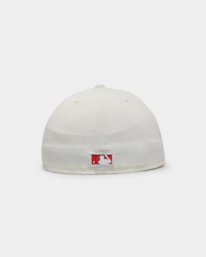 New Era Cincinnati Reds 1990 'Off White 2-Tone World Series Patch' 59FIFTY Fitted Chrome White/OTC