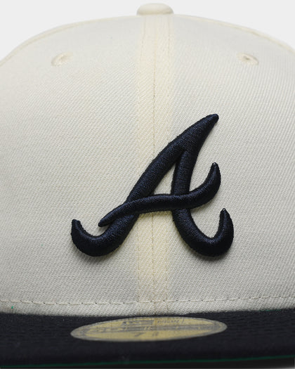New Era Atlanta Braves 1995 'Off White 2-Tone World Series Patch' 59FIFTY Fitted Chrome White/OTC