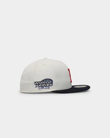 New Era Boston Red Sox 2004 'Off White 2-Tone World Series Patch' 59FIFTY Fitted Chrome White/OTC