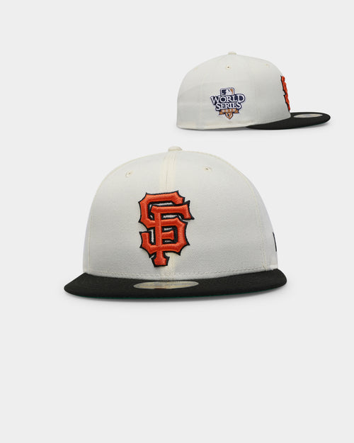 New Era San Francisco Giants 2010 'Off White 2-Tone World Series Patch' 59FIFTY Fitted Chrome White/OTC