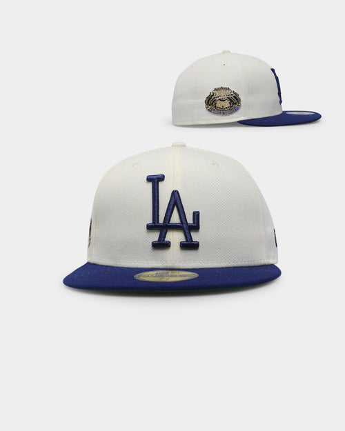 New Era Los Angeles Dodgers 1963 'Off White 2-Tone World Series Patch' 59FIFTY Fitted Chrome White/OTC
