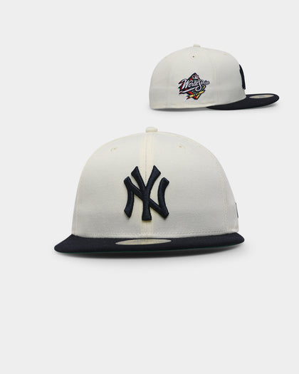 New Era New York Yankees 1999 'Off White 2-Tone World Series Patch' 59FIFTY Fitted Chrome White/OTC