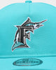 New Era Florida Marlins 'OG Team Colour World Series Side Patch' Old Golfer Snapback Original Team Colours