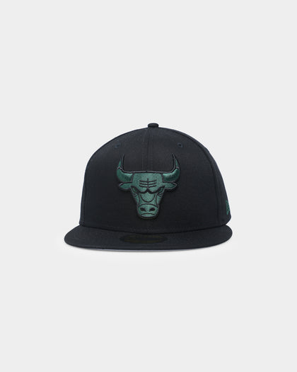New Era Chicago Bulls 'Black Pine Green' 59FIFTY Fitted Black/Dark Green