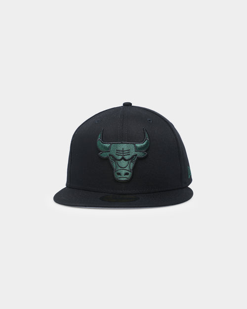 New Era Chicago Bulls 'Black Pine Green' 59FIFTY Fitted Black/Dark Green