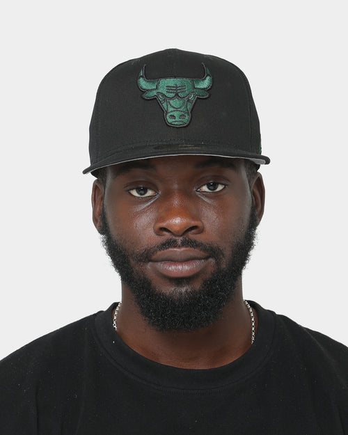 New Era Chicago Bulls 'Black Pine Green' 59FIFTY Fitted Black/Dark Green