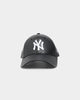New Era Women's New York Yankees 'PU Leather' 9FORTY Casual Strapback Black/White