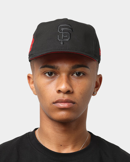 New Era San Francisco Giants 'Red Carpet' Old Golfer Snapback Black/Red