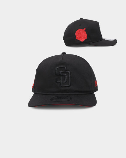 New Era San Diego Padres 'Red Carpet' Old Golfer Snapback Black/Red