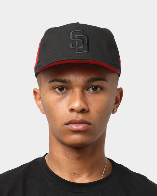 New Era San Diego Padres 'Red Carpet' Old Golfer Snapback Black/Red