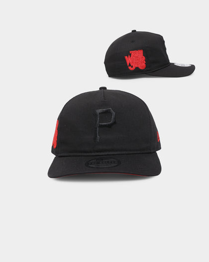New Era Pittsburgh Pirates 'Red Carpet' Old Golfer Snapback Black/Red