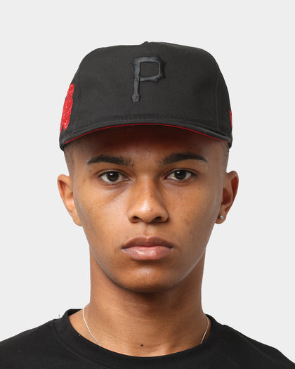New Era Pittsburgh Pirates 'Red Carpet' Old Golfer Snapback Black/Red