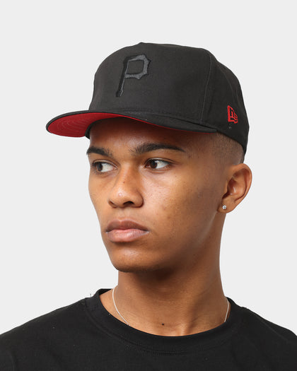 New Era Pittsburgh Pirates 'Red Carpet' Old Golfer Snapback Black/Red