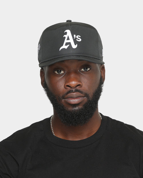 New Era Oakland Athletics 1989 'Black & White World Series' Prolight Old Golfer Snapback Black/White