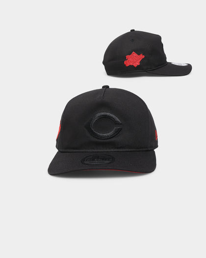 New Era Cincinnati Reds 'Red Carpet' Old Golfer Snapback Black/Red